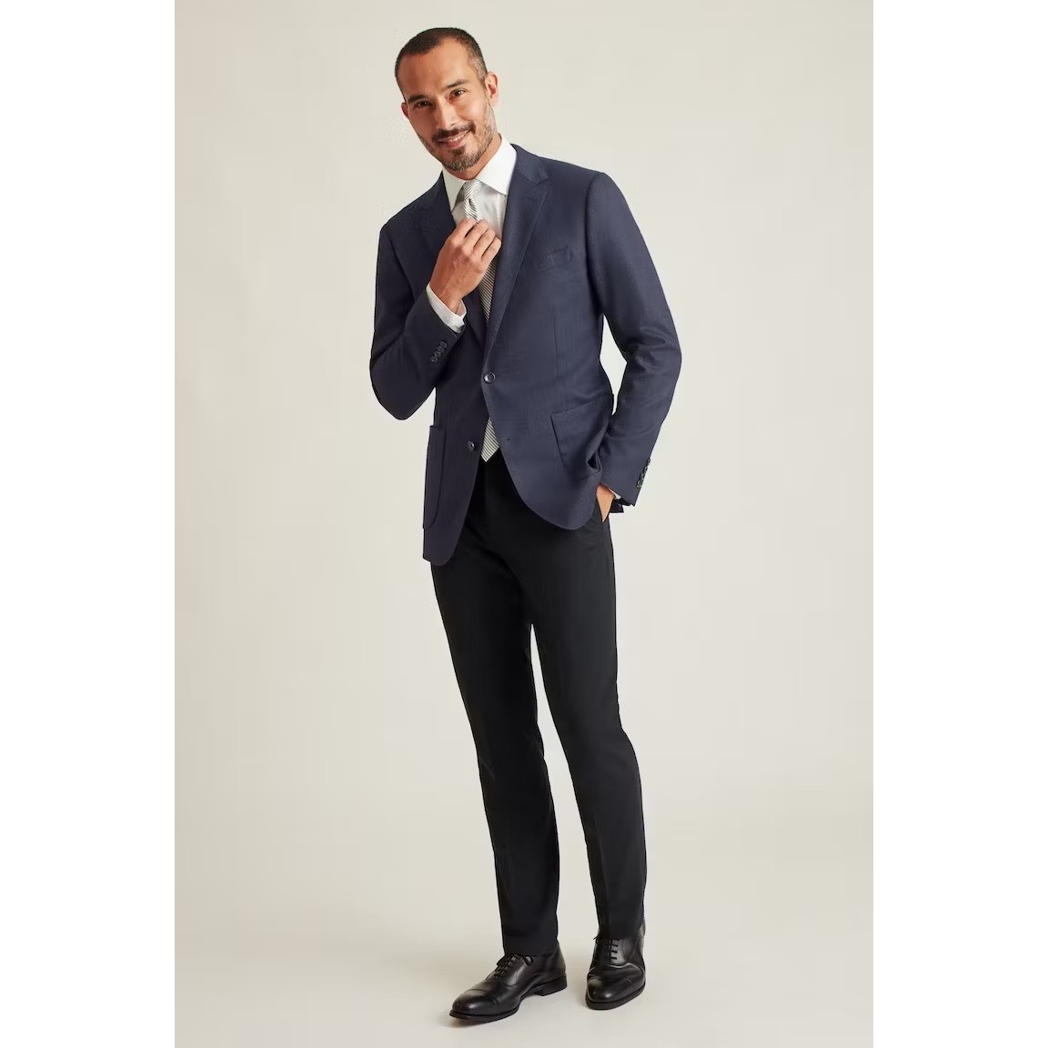 Bonobos Jetsetter Italian Wool Stretch Navy Lanificio Blazer Men 38s Slim Fit